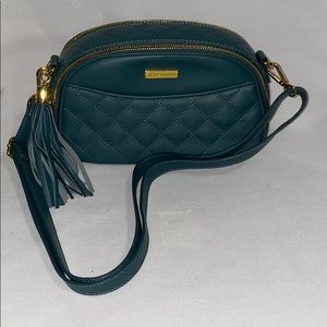 JOY & IMAN Diamond Quilted Leather Crossbody